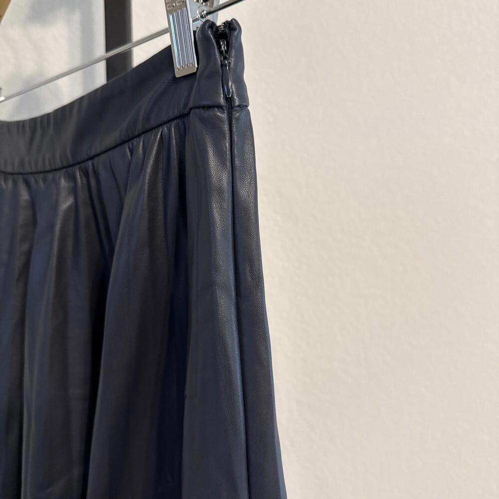 Scotch & Soda Faux Leather Pleated Midi Skirt Size XS $238 - Picture 4 of 12